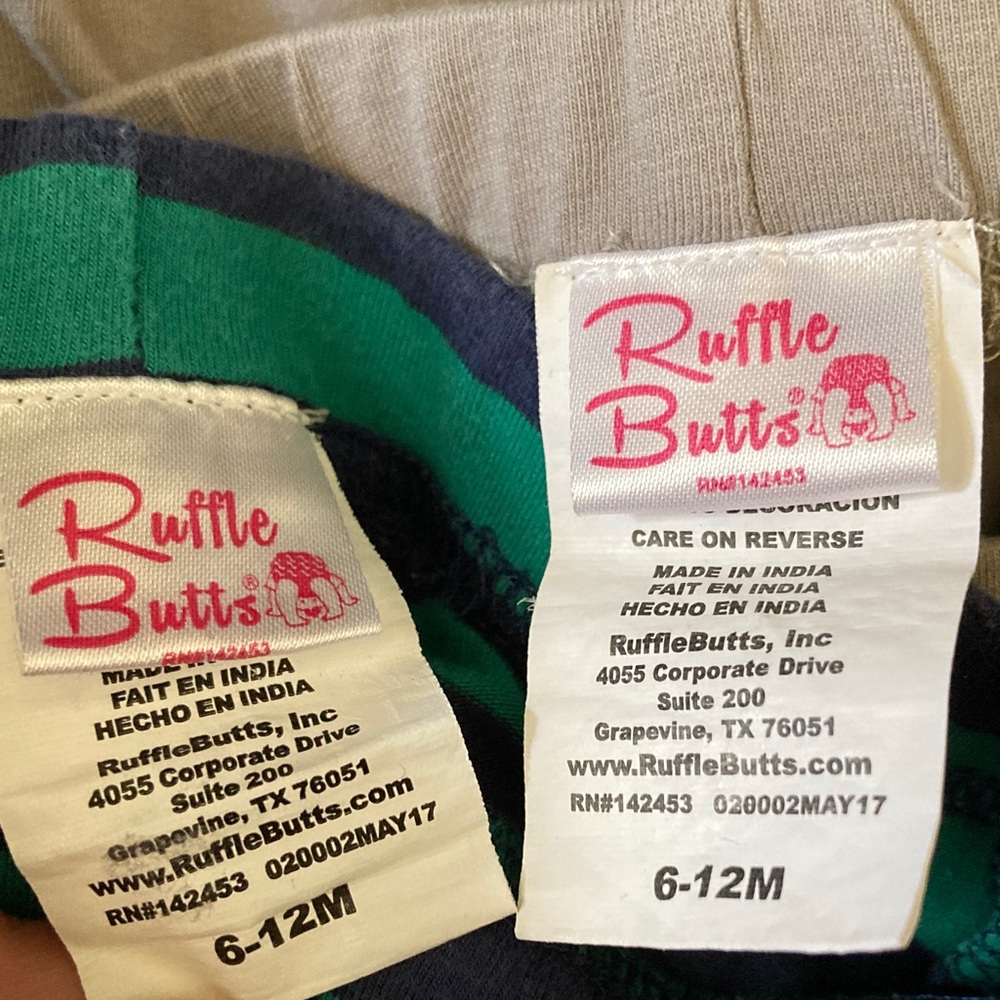 Bundle 2 Ruffle Butts baby leggings, 6-12 months. - Picture 6 of 7